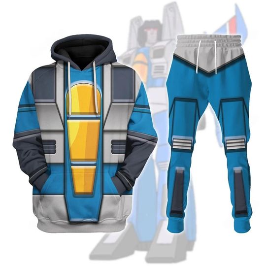 Transformers Thundercracker Costume Hoodie Jogger, Thundercracker Cosplay 3D Hoodie, Autobot Cosplay Outfit, Gift For Him