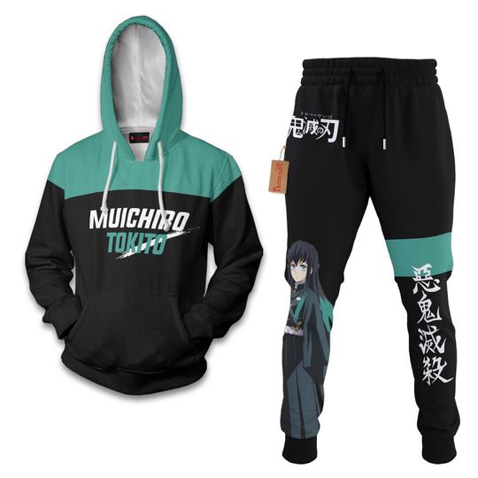 Muichiro Tokito Hoodie And Jogger Set Anime Clothes