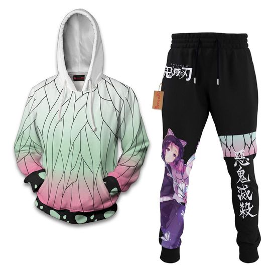 Kochou Shinobu Hoodie And Jogger Set Anime Clothes
