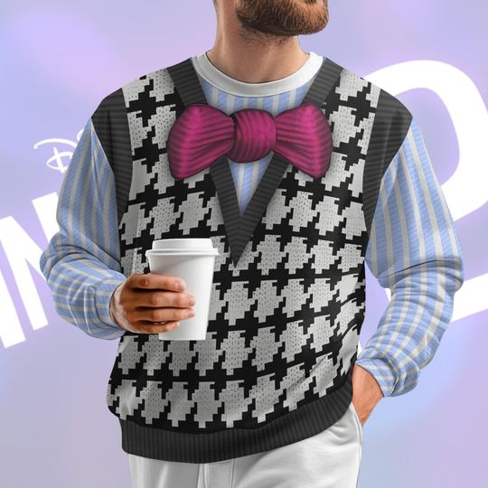 Inside Out Fear Ugly Sweater, Fear Ugly Christmas Sweater, Disney Emotions Cosplay Sweater Shirt, Magic Kingdom Costume Sweater Men