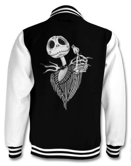 Jack Skellington Sugar Skull varsity jacket