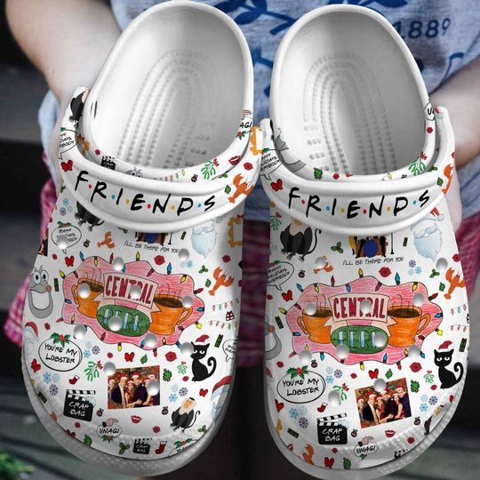 Christmas Friends Clogs, Friends Tv Show Sandal, Friends Smelly Cat Shoes, Friends Chandler Woman Shoes, Christmas Gift