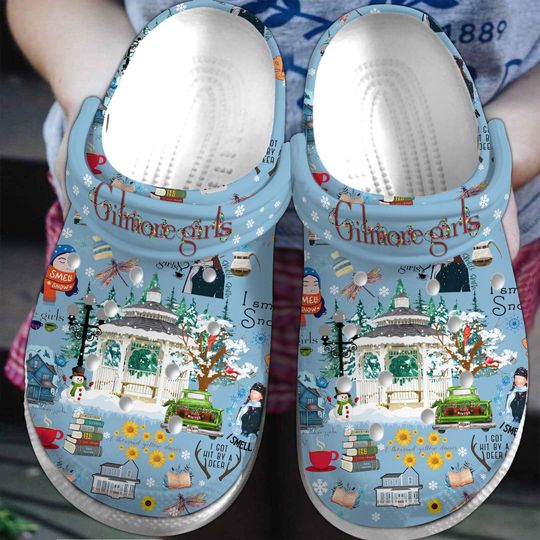 Gilmore Girls Christmas Clogs, Stars Hollows Sneakers, TV Series Xmas Sandals For Men Women, Lukes Coffee Holiday Christmas Gift
