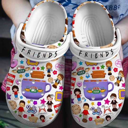 Friends Central Perk Clogs, Friends TV Sandals, Funny Movie Slipper For Christmas, Central Perk Cartoon Shoes, Shoes For Best Friends
