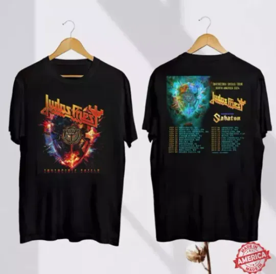 Judas Priest Invincible Shield 2024 Tour t-Shirt, Judas Priest Band Fan Gift