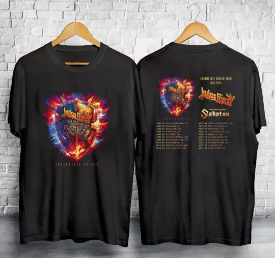 Judas Priest Invincible Shield 2024 Tour T-Shirt