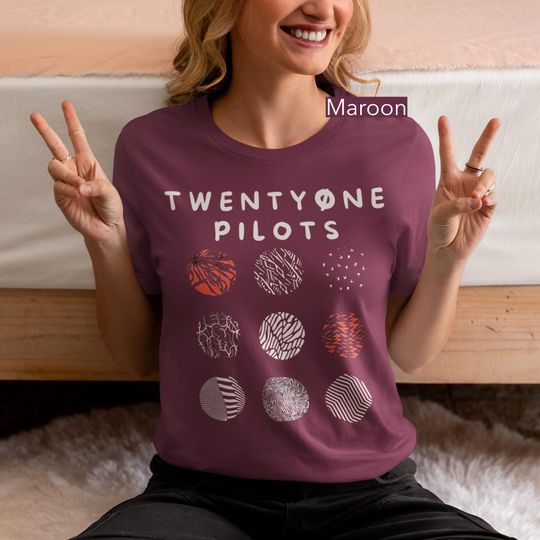 Pilotss band Shirt, 21 Pilots Shirt, TOP Albums, TOP, 21P, Twenty One P Shirt, Band Tee, Clancy Shirt, Unisex, Mens, Womens, Tour Shirt