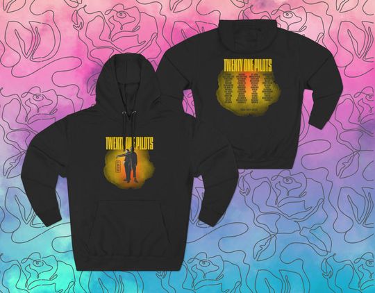 Pilotss band Hoodie The Clancy World Tour 2024 - Fan Inspired Pilotss band Tour Hoodie Front and Back