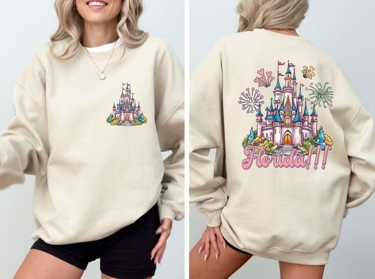 Disney Florida Sweatshirt, Magic Kingdom Sweatshirt, Disney World Sweatshirt, Castle Florida Sweatshirt, Disney Castle Sweater, Disney Gift