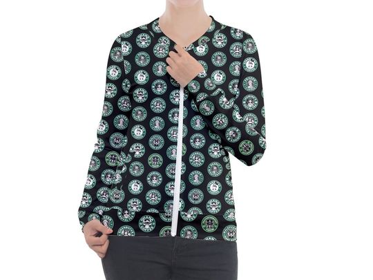 Disney Starbucks Light Jacket | Disney Starbucks Zip-up Jacket | Starbucks Jacket | Disney Scrub Jacket | Disney Nurse Jacket |