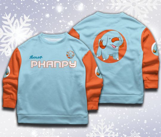 Discover Phanpy Sweatshirt Phanpy Christmas Gift Japanese Anime Sweatshirt Cute Phanpy Sweater Shirt Gift