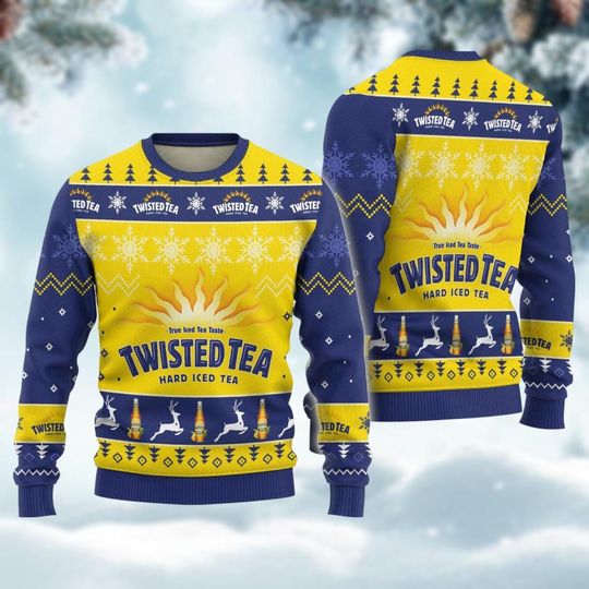 Twisted Tea Ugly Christmas Sweater, Twisted Tea Xmas Sweater, Twisted Tea Holiday Sweater, Christmas Sweatshirt, Gift For Her