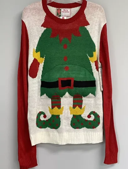 Ugly Christmas Sweater Elf Belly