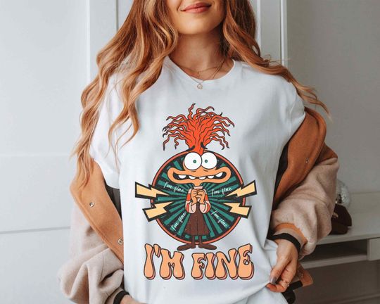 Inside Out Shirt, I'm Fine Anxiety Inside Out T-Shirt, Disney Emotions Shirt, Speech Therapy Shirt, Disney Anxiety Shirt