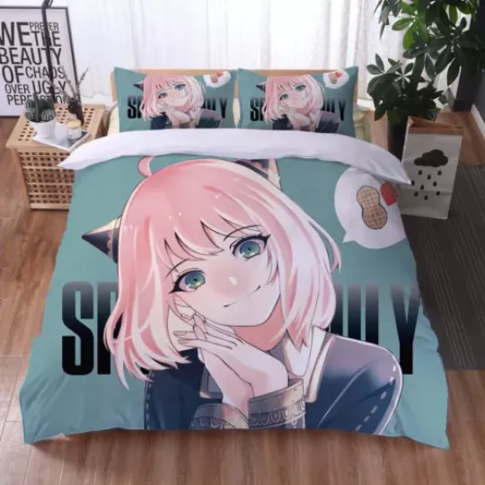 3D SPY×FAMILY Doona Quilt Duvet Cover Set Pillowcase Single Double Queen Size