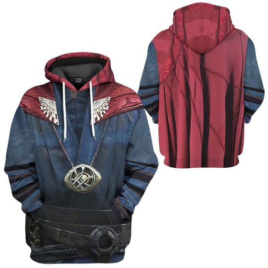 Doctor Strange in the Multiverse of Madness 3D Full Over Print Hoodie | Dr Strange Custom Hoodie | Superhero Avengers Team