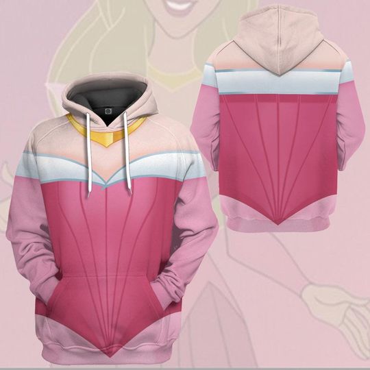 Aurora Princess Full Over Print 3D Hoodie | Aurora Princess Cosplay Shirt | Sleeping Beauty Hoodie
