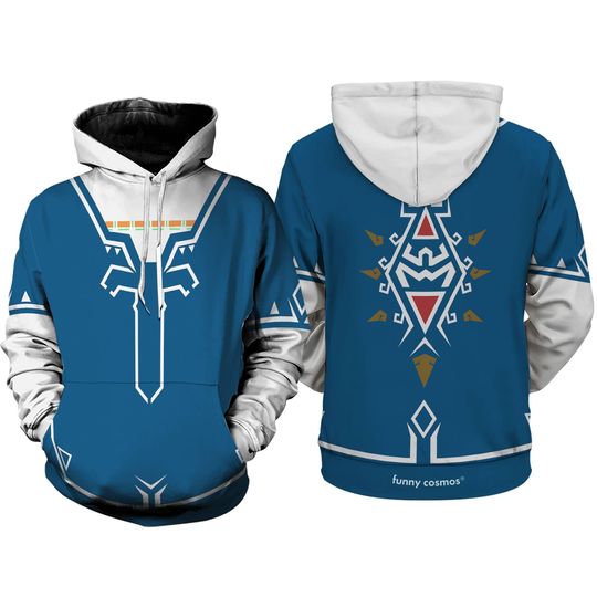 Legend Of The Zelda Tears of the Kingdom 3D Full Over Print Hoodie | Breath of the Wild Shirt | Link Zelda | Zelda Costume Shirt