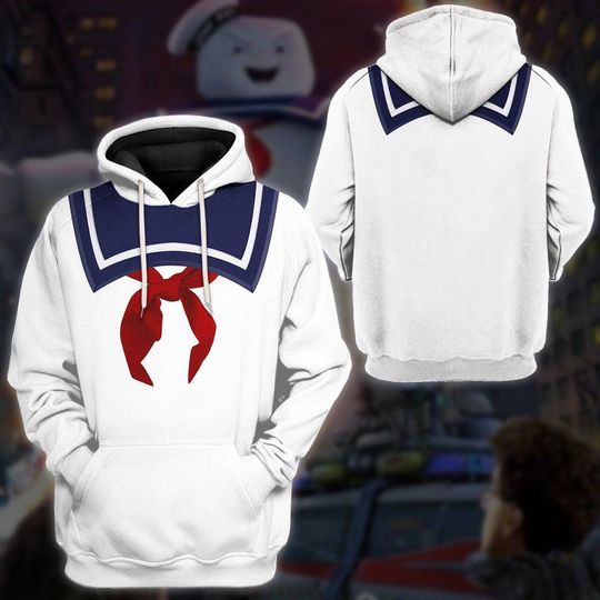 StayPuft Marshmallow Full Over Print 3D Hoodie | Ghostbusters Cosplay Shirt | StayPuft Marshmallow Man Hoodie