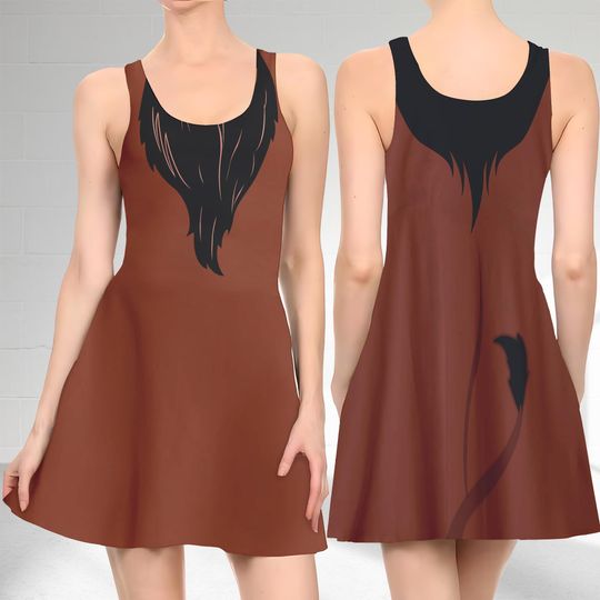 Scar The Lion King Skater Dress, Lion King Movie Skater Dress, Scar Lion Character Lion King Dress, Scar Lion King Dress Gift, Gift For Mom