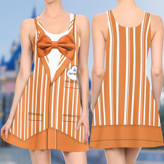 The Dapper Dans Orange Skater Dress, The Dapper Dans Cast Member Skater Dress, Dapper Dans Orange Dress, Cast Member Dress Gift