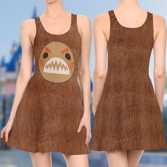 Kakamora Moana Skater Dress, Moana Movie Skater Dress, Kakamora Moana Dress, Princess Movie Dress, Moana Dress Gift, Gift For Mom