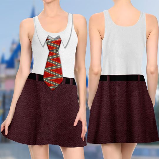 Anger Inside Out Skater Dress, Inside Out Movie Skater Dress, Anger Character Inside Out Dress, Anger Inside Out Dress Gift, Gift For Mom