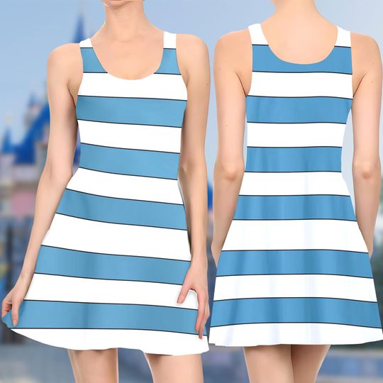 Mr. Smee Captain Pirate Skater Dress, Peter Pan Movie Skater Dress, Mr. Smee Character Peter Pan Dress, Mr. Smee Dress Gift, Gift For Mom