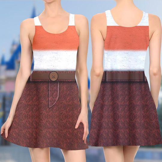 Anxiety Inside Out 3D 3D Skater Dress, Inside Out 2 All Over Print Shirt, Anxiety Costume T-Shirt, Anxiety Cosplay Costume, Inside Out Shirt