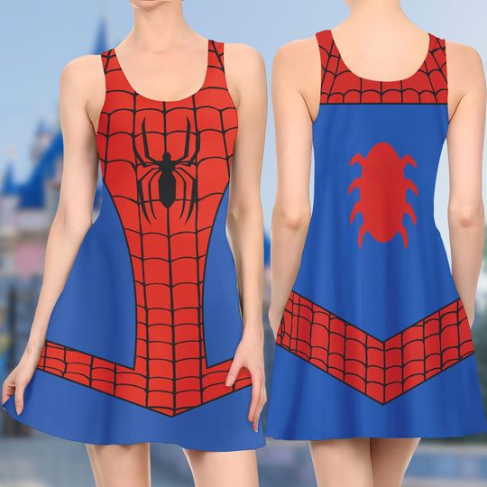 Spiderman Superhero Skater Dress, Spiderman Movie Skater Dress, Superhero Movie Dress, Spiderman Superhero Dress Gift, Gift For Mom