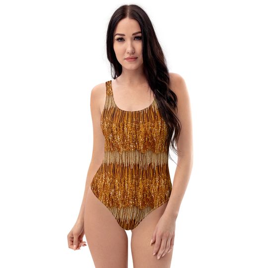 Discover Fearless Era One-Piece Swimsuit **Beading is Printed Directly onto Fabric**