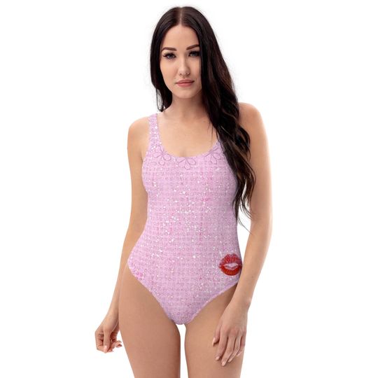 Short n Sweet Inspired One-Piece Swimsuit (details are printed, not 3D)