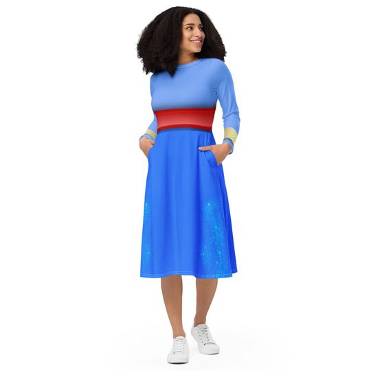 The Genie long sleeve midi dress | Halloween Costume | Cartoon Cosplay
