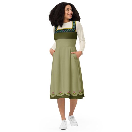 Baby Anna long sleeve midi dress | Halloween Costume | Cartoon Cosplay