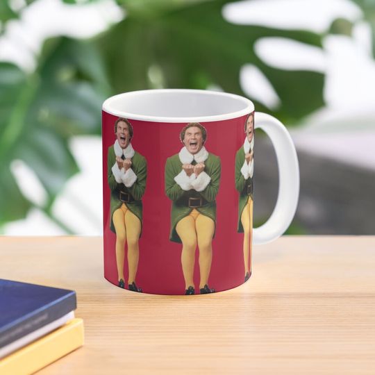 SANTA! OH MY GOD! SANTA'S COMING! I KNOW HIM! I KNOW HIM! Coffee Mug