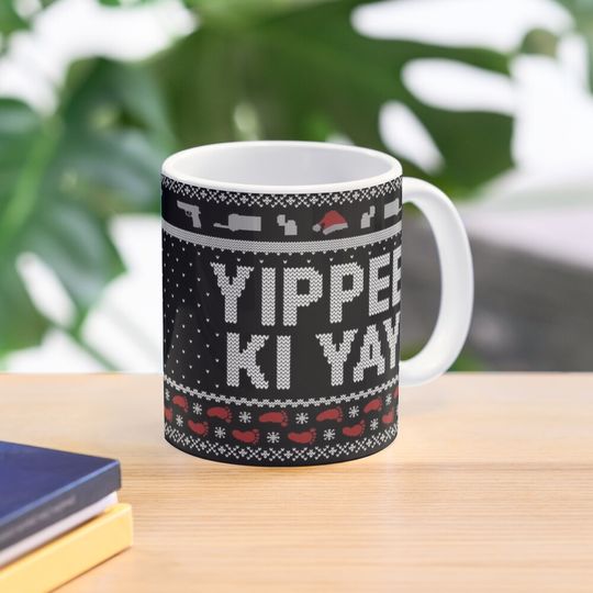 Yippee Ki Yay Funny Christmas Movie Quotes Coffee Mug