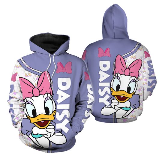 Daisy Duck Hoodie Legging, Daisy 3D Hoodie, Daisy Womens Legging, Disney Adult Hoodie, Disneyland Hoodie