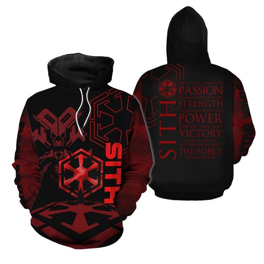 Halloween Star Wars Sith Code Hoodie, Disney Star Wars Hoodie