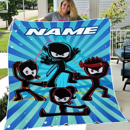 Discover Ninja Kidz TV Family Birthday Blanket Ninja Kidz TV Birthday Blanket Ninja Kidz TV Blanket Custom Ninja Kidz tv Birthday Blanket
