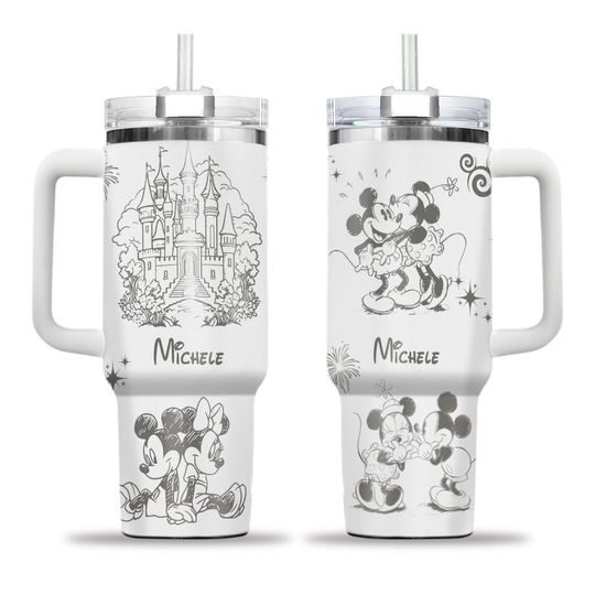 Personalized Mickey Love Minnie Disney Tumbler