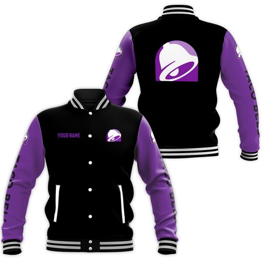 Taco Bell Baseball Jacket, Custom Taco Bell Jacket Men, Taco Bell Cake Jacket, Taco Bell Sauce Racing Jacket, Taco Streetwear Jacket