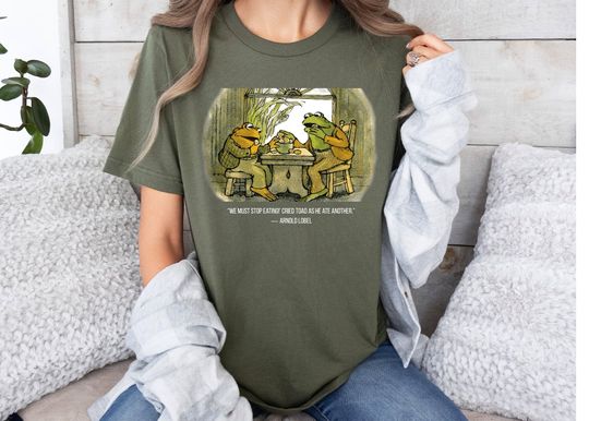 Frog and Toad, 90s Graphic Shirt, Retro Toad Tee, Nature Shirt, 2000s Frog T-Shirt, Bike Lovers Shirt, Bike Lover T-Shirts, ogb1019