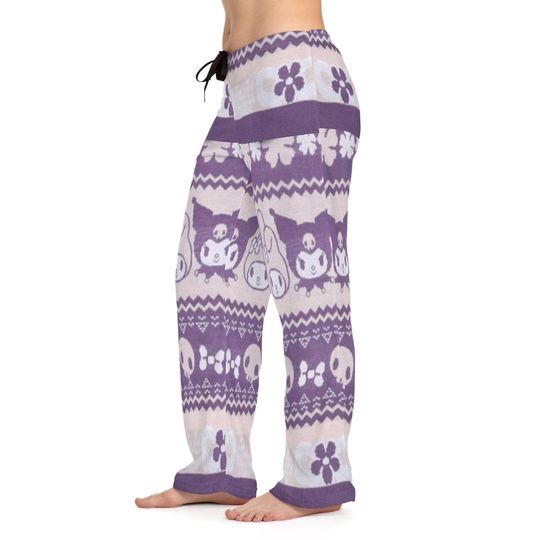 Kuromi Christmas Kitty Holiday Hello Evil twin Gift Women's Pajama Pants Cozy Loungewear Limited Edition