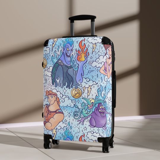 Greek God Custom Suitcase Character suitcase | Travel Luggage | Best Gift | New Year Gift | Christmas Gift