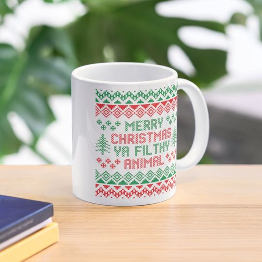 Merry Christmas Ya Filthy Animal Funny Coffee Mug