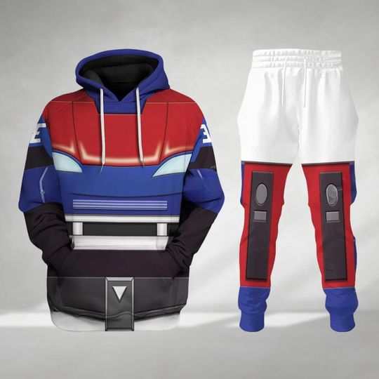 Transformers Smokescreen Costume Hoodie, Smokescreen Jogger Pants, Transformers Prime Gift, Halloween Smokescreen Cosplay,Birthday Gift