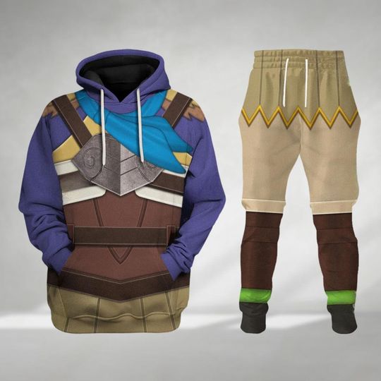 Revali Zelda Costume Hoodie, Legend Of Zelda Cosplay Hoodie, Breath Of The Wild, Zelda Gaming Jogger, Zelda Link, Halloween Costume