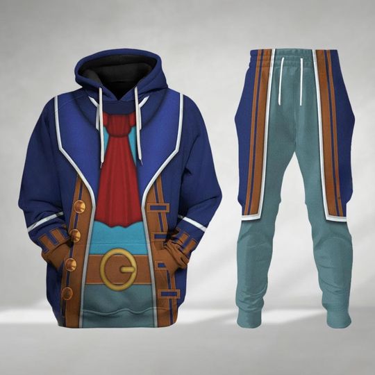 Linebeck Zelda Costume Hoodie, Legend Of Zelda Cosplay, Video Game Jogger, Zelda Character Costume, Phantom Hourglass, Link Zelda Gift