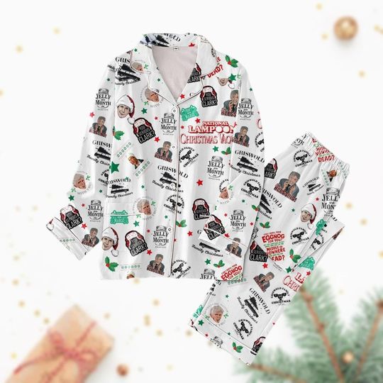 Griswold Christmas Pajamas Set, National Lampoons Christmas Vacation Pajamas, Griswold Holiday Pajamas, National Lampoon Fans Gift