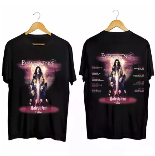 Evanescence 2024 Tour Shirt, Evanescence Band Fan Shirt, Evanescence 2024 Concer